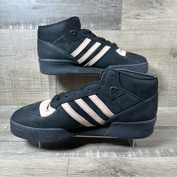 Adidas Rivalry Mid 001 “Core Black Ash Pearl” Men’s Shoes - Picture 2 of 5